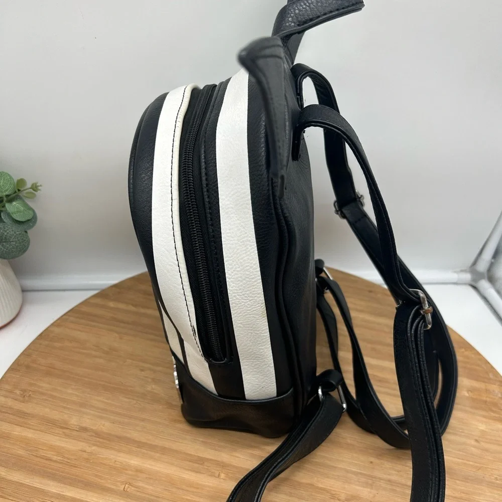 Beetlejuice Striped Mini‎ Backpack - BoxLunch Exclusive.